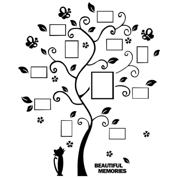 1 Unit Multi Size Acrylic Wall Decal Professional Structural Displayblack)