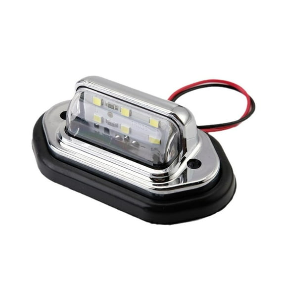 1* Universal LED License Plate Tag Light Lamp White Trailer SUV RV H4 S6T5