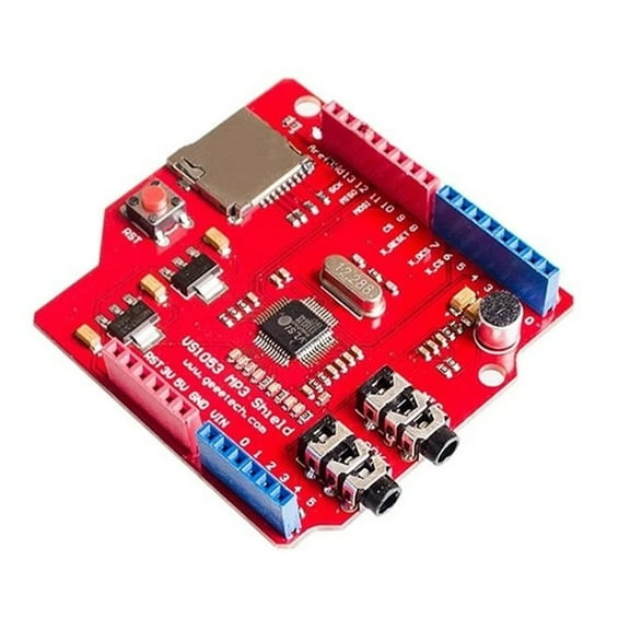 1* VS1053 VS1053B Stereo Audio MP3 Player Shield Record Decode Development Board Module With TF Card Slot For Arduino
