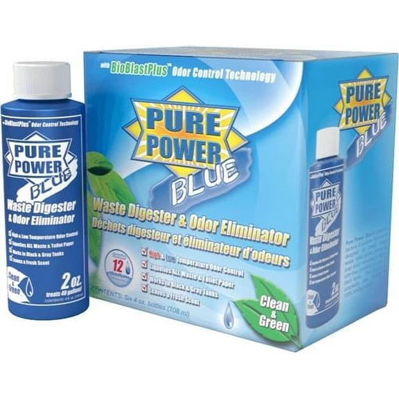 1 *Valterra V23017 Pure Power Blue Digester And Odor Eliminator - 4 Oz - 6 Pack