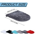 thumbnail image 1 of 1 Velvet Toilet Seat Cover Solid Color Toilet Lid Cover: Plush Elastic Non Material Washable Fit, 1 of 9