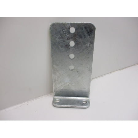 (1) Vertical Pontoon Boat Trailer Bunk Bolster L Bracket / 5" by 10" Galvanized