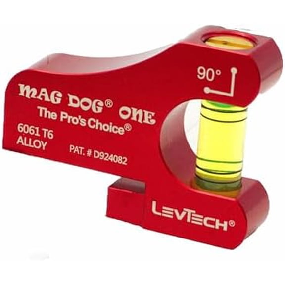1-Vial Conduit Bending Level 90 Magnetic Electrician Tool with 2 Rare Earth Magnets | Replaceable Vial | Compact & Durable Design Mag Dog 1$$Tools