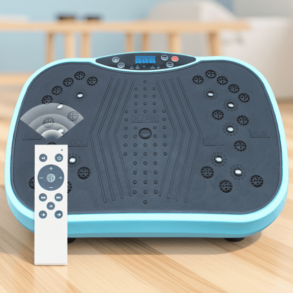 1 Vibration Plate Exercise Machine, 6 Auto Modes Full Body Workout Platform with Remote Control, 300 lbs Capacity
