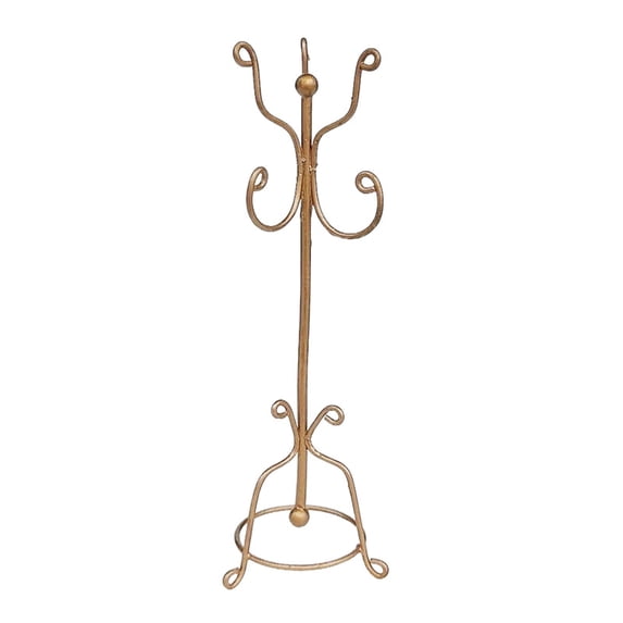 1. Vintage Iron Coat Stand 5cm Height for 1/12 Bedroom Display Miniature Furniture Scene Accs