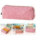 thumbnail image 1 of Under $1 Vintage Pencil Case, Corduroy Pencil Case, Retro Style Stationery Organizer with Zipper, Retro Stationery Pouch, Multi-Color, by Goohae, 1 of 9
