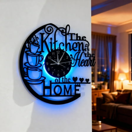 1 Vinyl Record Wall Clock, Silent Wall Clock, Suitable for Living Room, Bedroom, Room Decoration, Home Decoration, Kitchen, Office Decoration, Bar, Caf, Coffee Shop Wall Clock Decorati