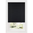 thumbnail image 1 of Achim Home Furnishing Window Blinds: GII Cordless Deluxe Sundown Room Darkening Mini Blinds (Black, 35" x 64"), 1 of 9