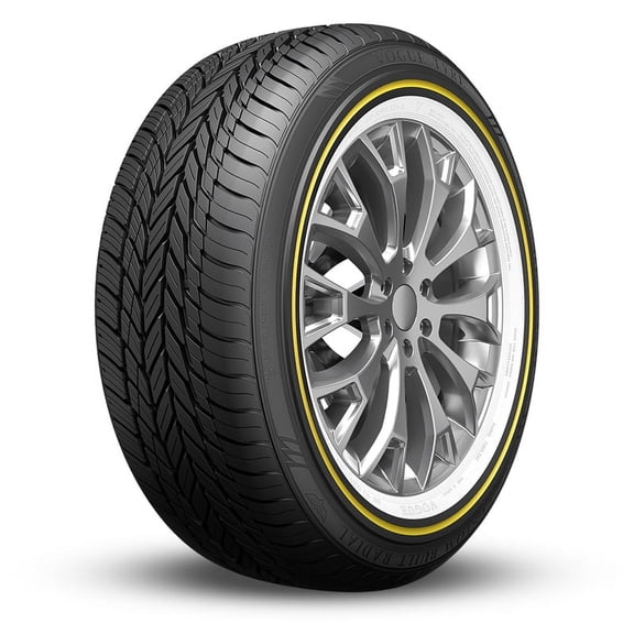 1 Vogue Tyres Custom Built Radial 225/50R17 98V White/Gold Sidewall Tires 460AA 0.3206.621 / 225/50/17 / 2255017