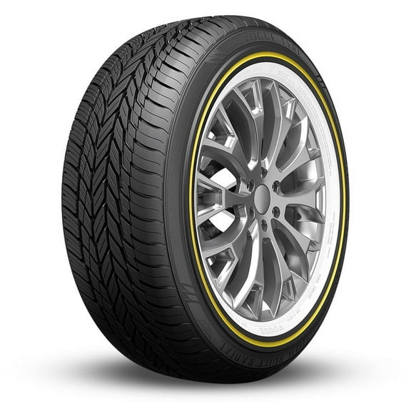 1 Vogue Tyres Custom Built Radial 235/55R17 99H White/Gold Sidewall Tires 460AA 0.3080.931 / 235/55/17 / 2355517