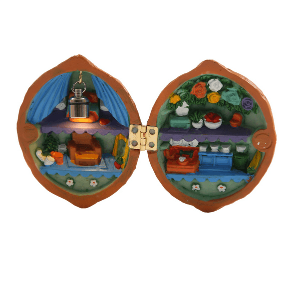 1 * Walnut Shell Dollhouse-As Shown