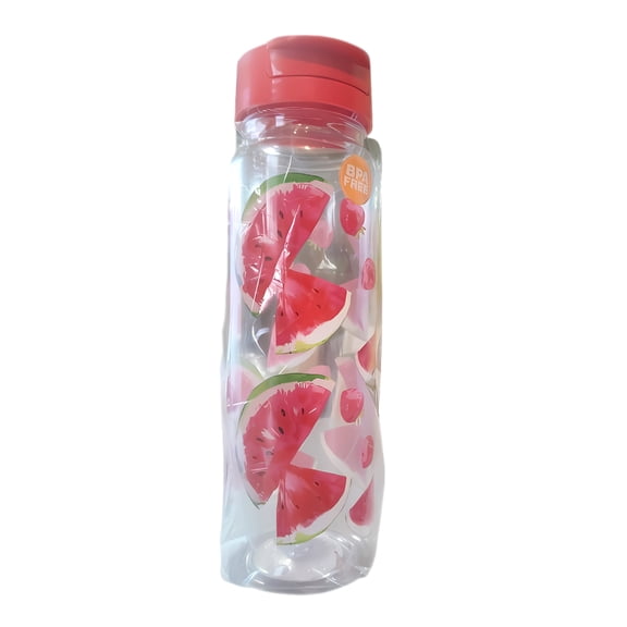 (1) Watermelons Printed Design Water Bottle 30 fl oz BPA-Free for Home Kitchen Office Travel School Camping Indoor Beverages Drinking Drinkware Holiday Christmas Party Favor Gift Supplies