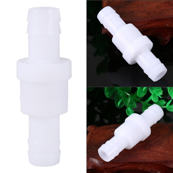 1-Way Inline Check Valve 12mm Inline Check Valve Plastic One Way Non Return Valve Gas Liquid Air Hose White