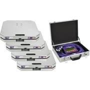 1 Weigh Electronic Race Car Scale System 6,000 LB Capacity, Corner Weight, Cross Weight & LR Bite, 15x15 Inch Pads, LCD Display, Portable Case, Racing Computer Wheel Scale