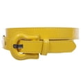 thumbnail image 1 of 1" Western Buckle Patent Leather Fashion Belt, 1 of 1