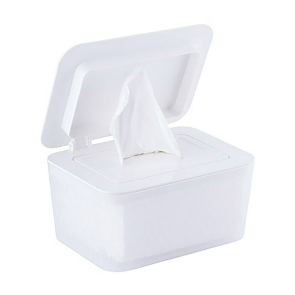 1 Wet Wipes Box Portable Multifunctional Plastic Tissue Box with Lid Ideal for Tv Desks Toilets Bathrooms & Cars