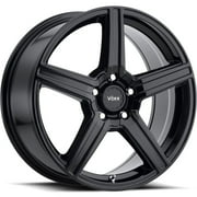 17x7.5 +40 Voxx Como Gloss Black Wheel 5x100 5x114.3 QTY 1 COM 775-5001-40 GB