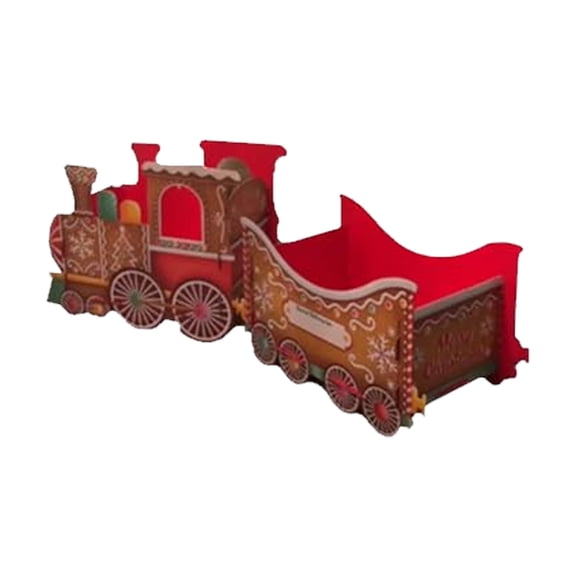 1. Whimsical Santa Train Toy Holiday Decoration with Removable Boxes, Festive Family Tradition & Candy Storage Display