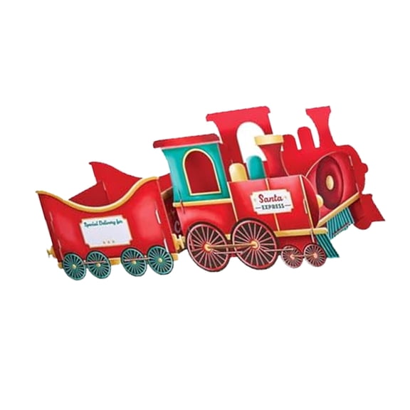 1. Whimsical Santa Train Toy Holiday Decoration with Removable Boxes, Festive Family Tradition & Candy Storage Display