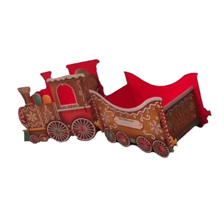 1. Whimsical Santa Train Toy Holiday Decoration with Removable Boxes, Festive Family Tradition & Candy Storage Display