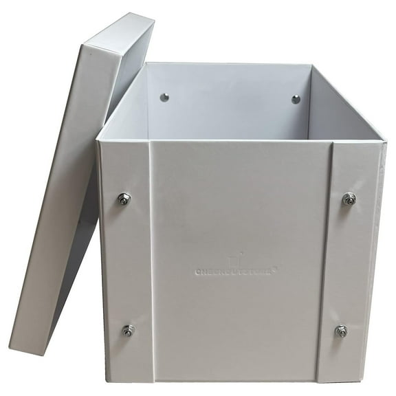 1 White 7" Vinyl Record 45 RPM Storage Box II