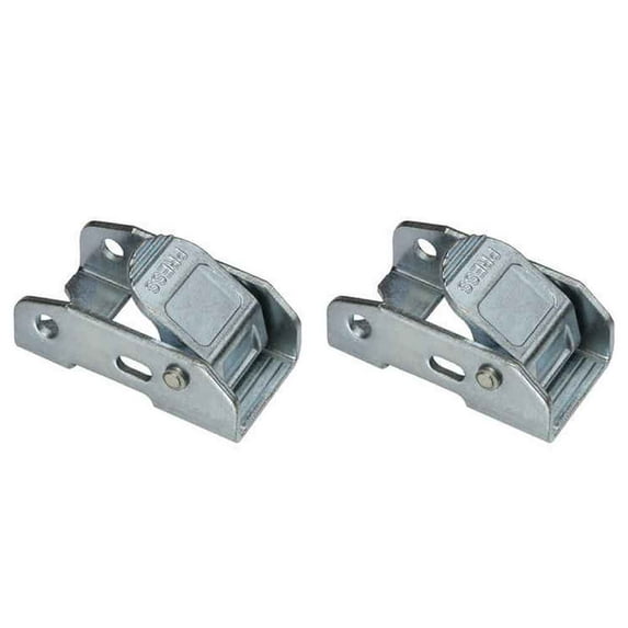 1" White Zinc Cam Buckle - 2 Pack