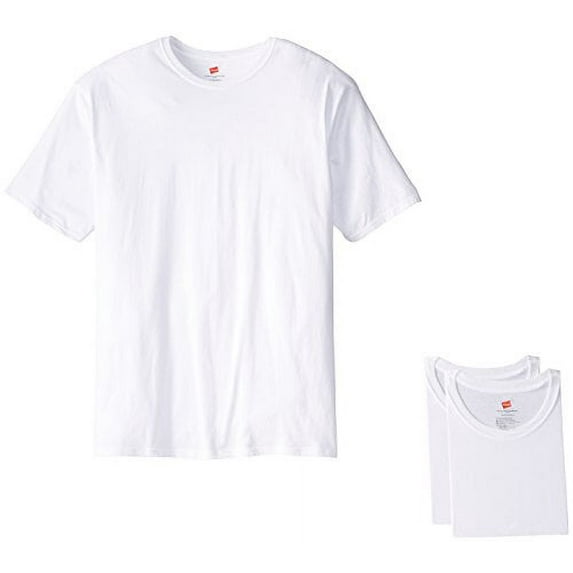 Hanes Men's Tall Man Crew T-Shirt, White, X-Large/Tall (Pack of 3)