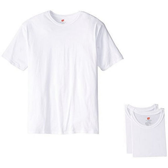 Hanes Men's Tall Man Crew T-Shirt, White, X-Large/Tall (Pack of 3)