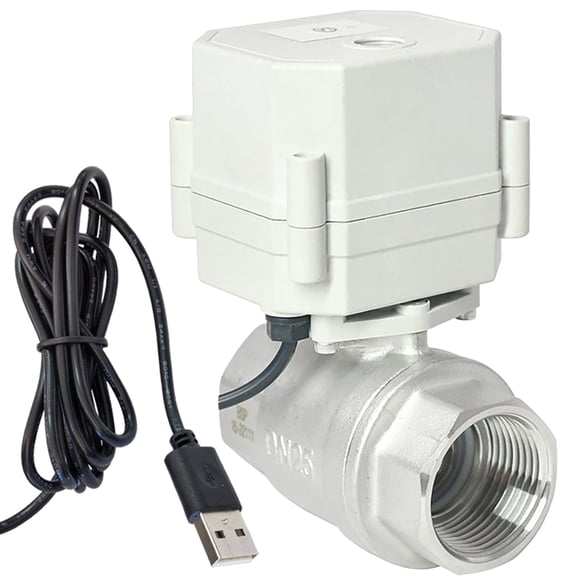1” WiFi Remote Control Motorized Ball Valve,DN25 Stainless steel Smart Water Valve
