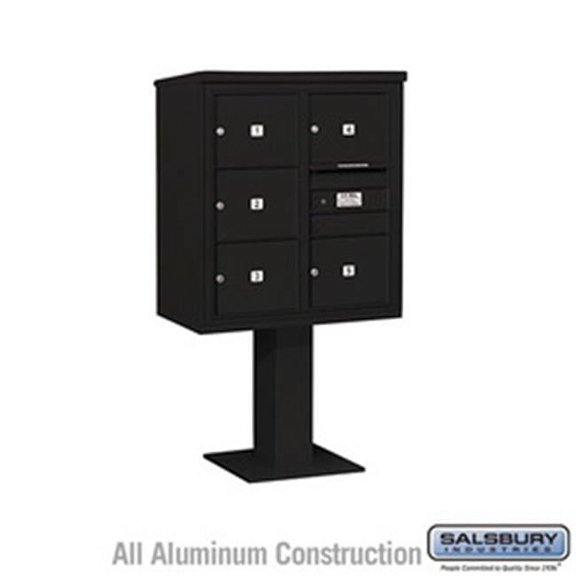 1 Wide Assembled Standard Metal Locker with Four Tier, Blue - 6 ft. x 12 in.