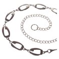 thumbnail image 1 of 1" Wide Ladies Fashion Oval Metal Chain Belt, 1 of 2