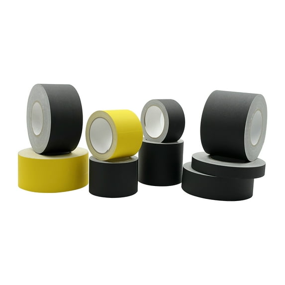 1" Wide Standard Polyethylene Coated Gaffer Tape - 180 Feet - Color: Black