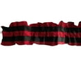 thumbnail image 1 of 1" Wide Stripes Cotton Curtain Sleeve Topper Window Treatment, 1 of 10