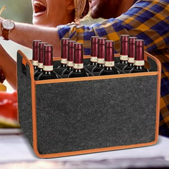 1 * Wine Bottle Holder Carrier Bag-As Shown