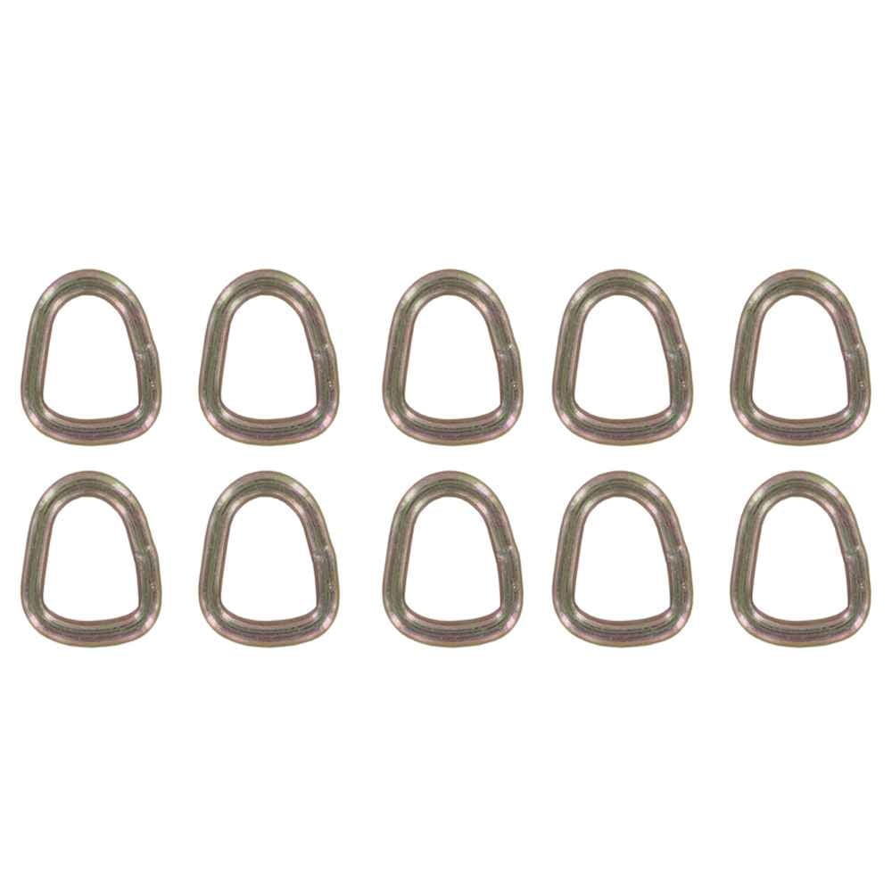 1" Wire D-Ring - 10 Pack