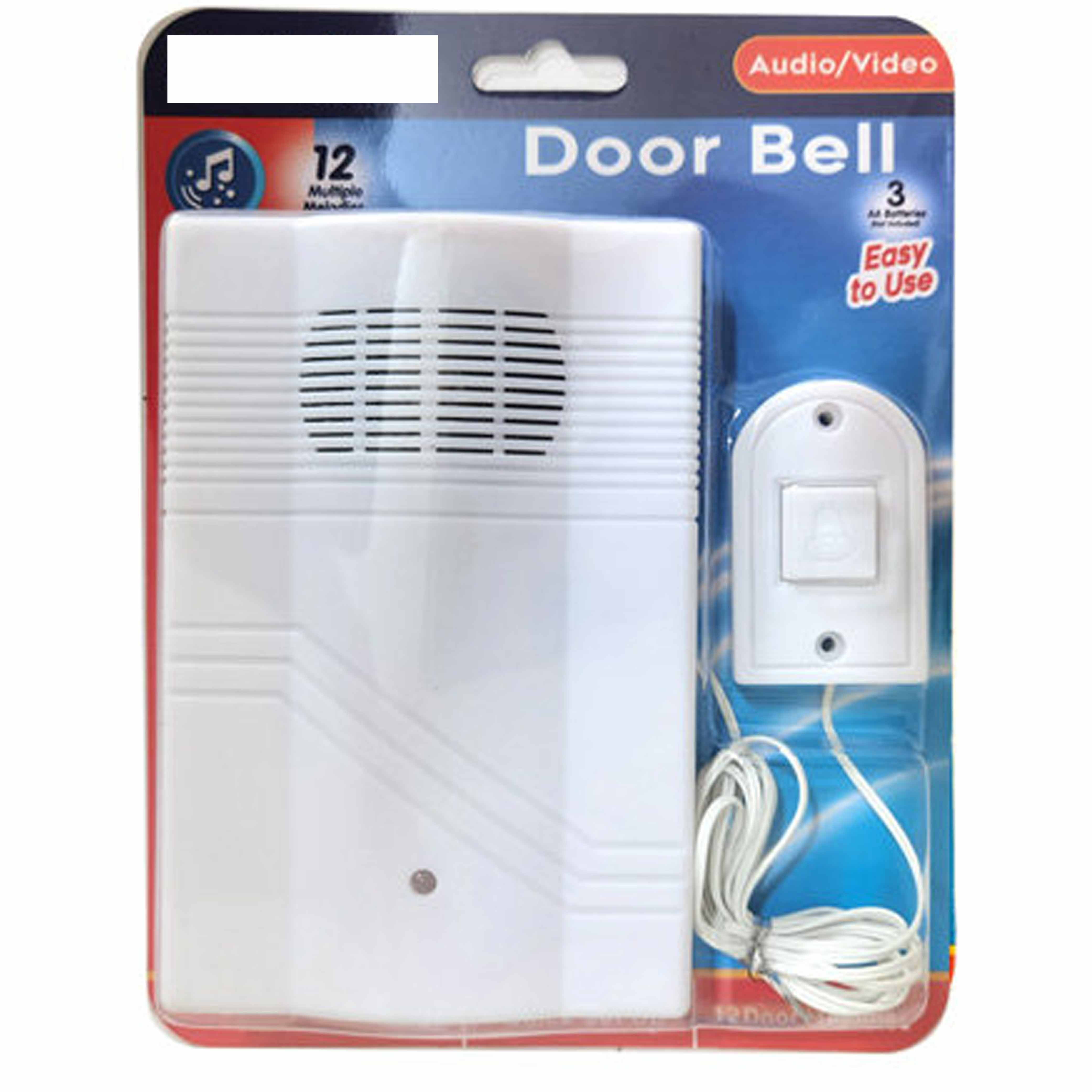 1 Wired Door Chime Visitor Bell Battery Operated Musical Melodies