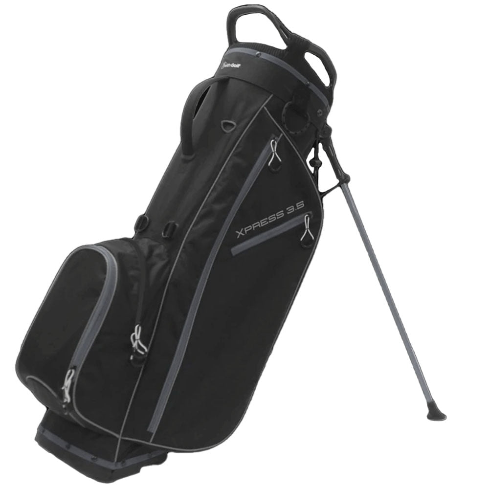 Accelerated Golf Xpress 3.5 Black Charcoal Stand Golf Bag