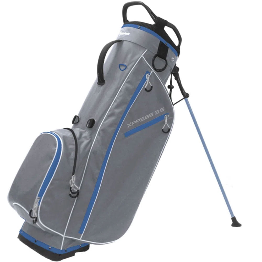 Accelerated Golf Xpress 3.5 Light Gray Sky Blue Stand Golf Bag
