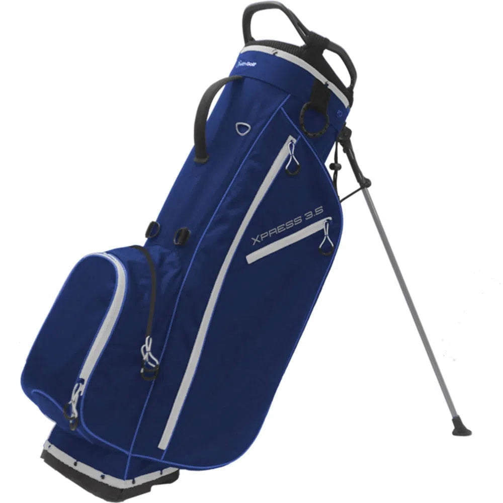 Accelerated Golf Xpress 3.5 Navy Silver Stand Golf Bag