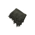 thumbnail image 1 of 1 Women's Fringe Knitted Crochet Cutout Infinity Loop Scarf Olive, 1 of 1