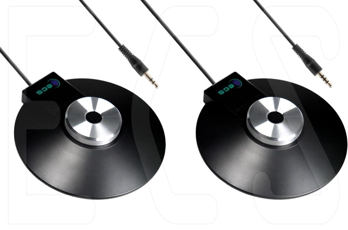 (1) WordForum 3.5 mm 4 pole with (1) WordForum 3.5 mm 360? Omni-directional Conference Recording Microphones for iPhone, Android, Smartphone, Microsoft Surface, Tablets with 3.5 mm 4 Pole Jack