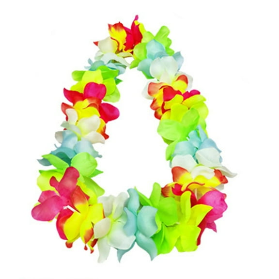 1 Wreath,Flower Wreath Hawaii Leis Wreath Headband Color Headpiece For Dress Up Leis Cosplay Accessories,Hawaiian Lei