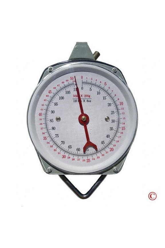 1 X 110 lb. Hanging Spring Kitchen Dial Scale by Pit Bull