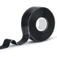 1" X 19.5 Ft Fusion Grip Silicone Tape, Black SelfFusing Rescue Tape