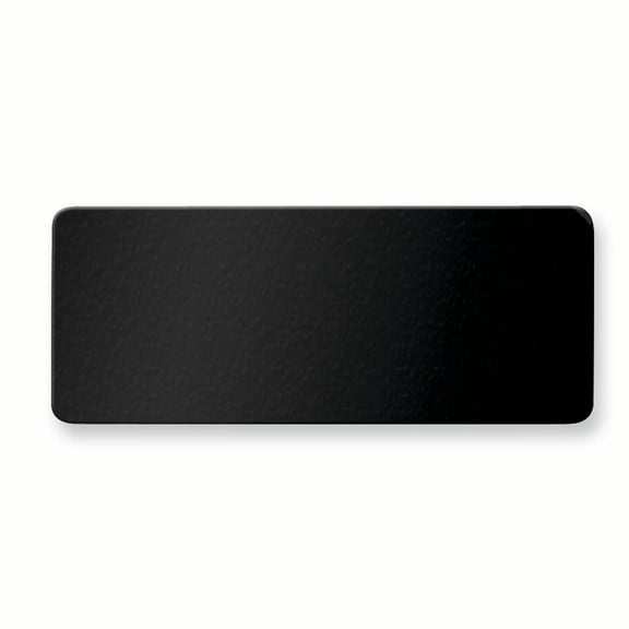 1 X 2 1/2 Black Anodized Aluminum Plates-Sets of 6 GL6676-BA