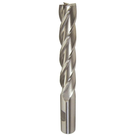 1" X 3/4" HSS 4 Flute Single End Center Cutting End Mill, Qualtech, DWCF345-CC