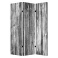 thumbnail image 1 of 1" X 48" X 72" Multi Color Distressed Wood Canvas Screen, 1 of 1