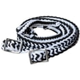 thumbnail image 1 of 1" X 8Ft Hilason Braided Poly Barrel Horse Racing Reins Flat Grip Knots, 1 of 2