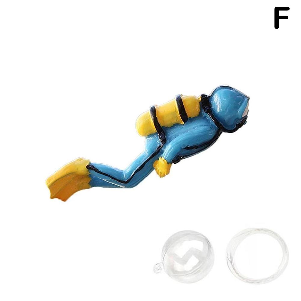 1 X Air Action Exploring Scuba Diver Fish Tank Aquarium Ornament Decor