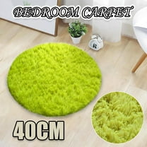1 X Anti-Slip Floor Shower Rug Home Decor Soft Bath Bedroom Non-Slip Floor Shower Rug Yoga Plush Round Mat
